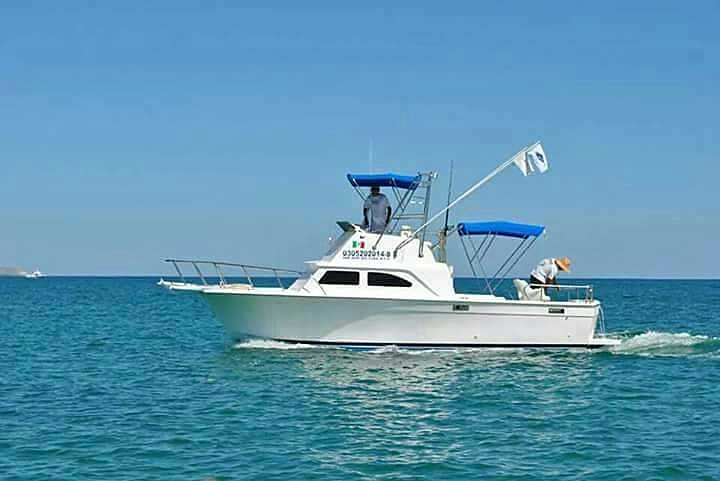 Fiesta Sportfishing Charter 28 ft California "Leona" fishing out Puerto los Cabos.