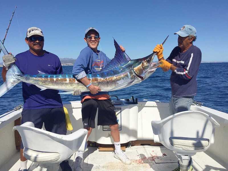Another happy Fiesta Sportfishing angler with a very large Striped Marlin Released out of Cabo San Lucas on 31' "Dorado I"