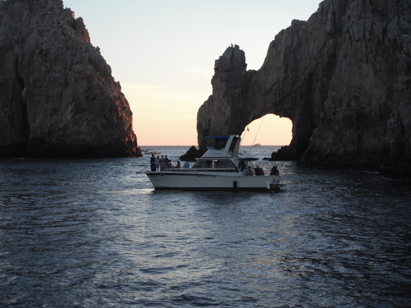 Our famous Fiesta Guided Trip Cabo Gold Coast Sunset dinner cruise.  