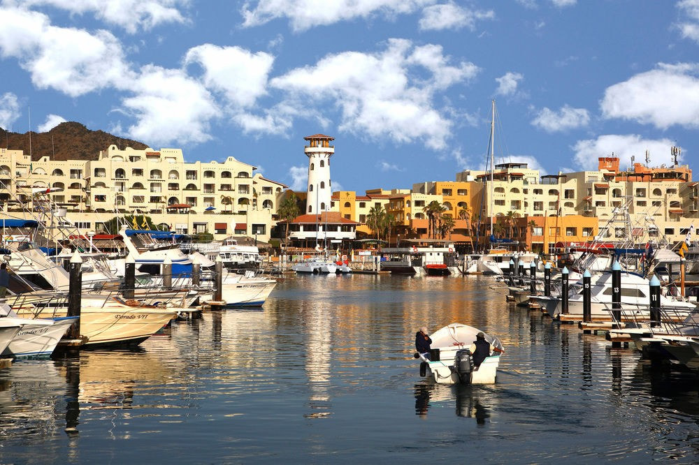 Cabo Marina front Tesoro Resort and Fishing Packages from Fiesta Sportfishing.  